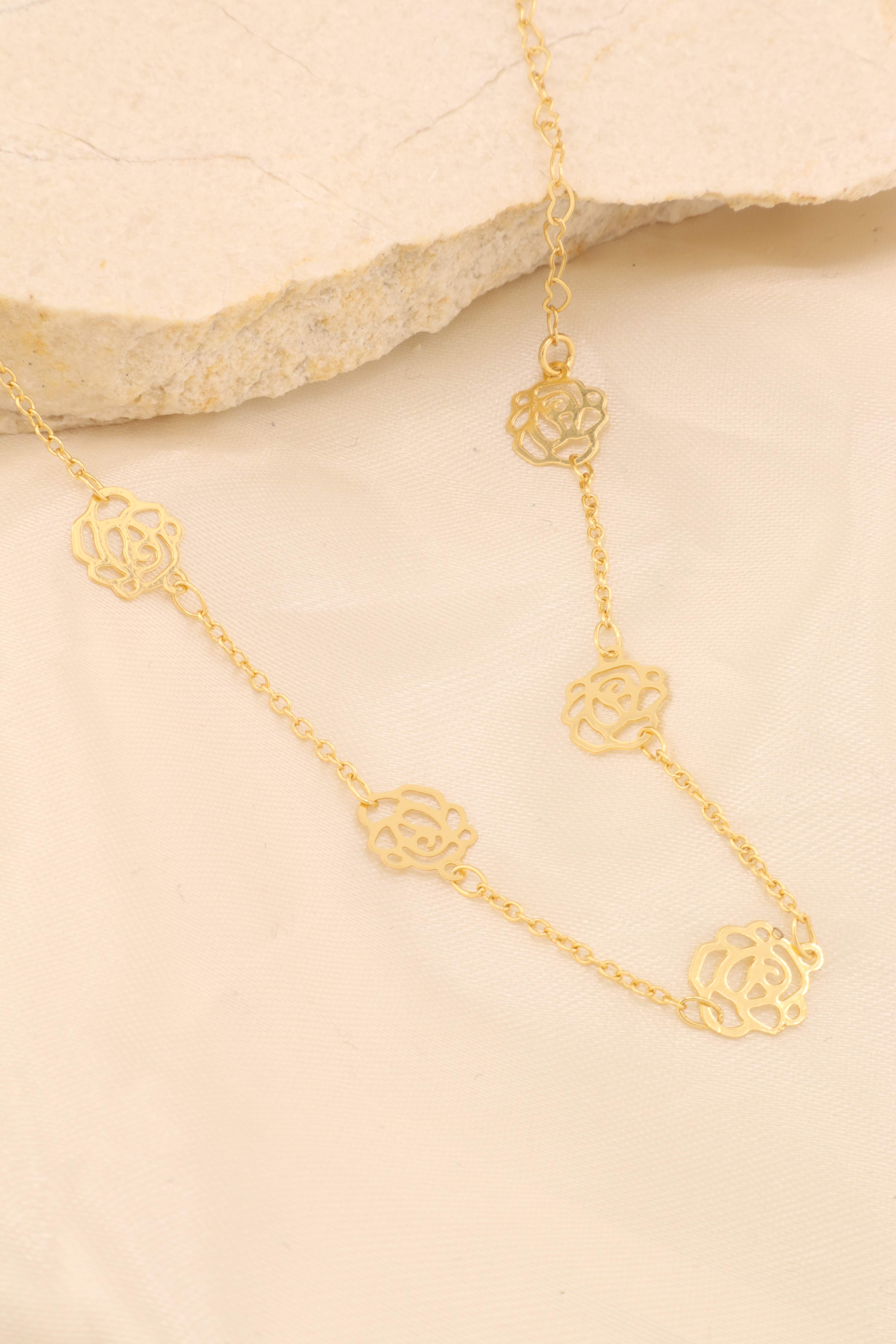 CHOCKER FLORES VAZADAS