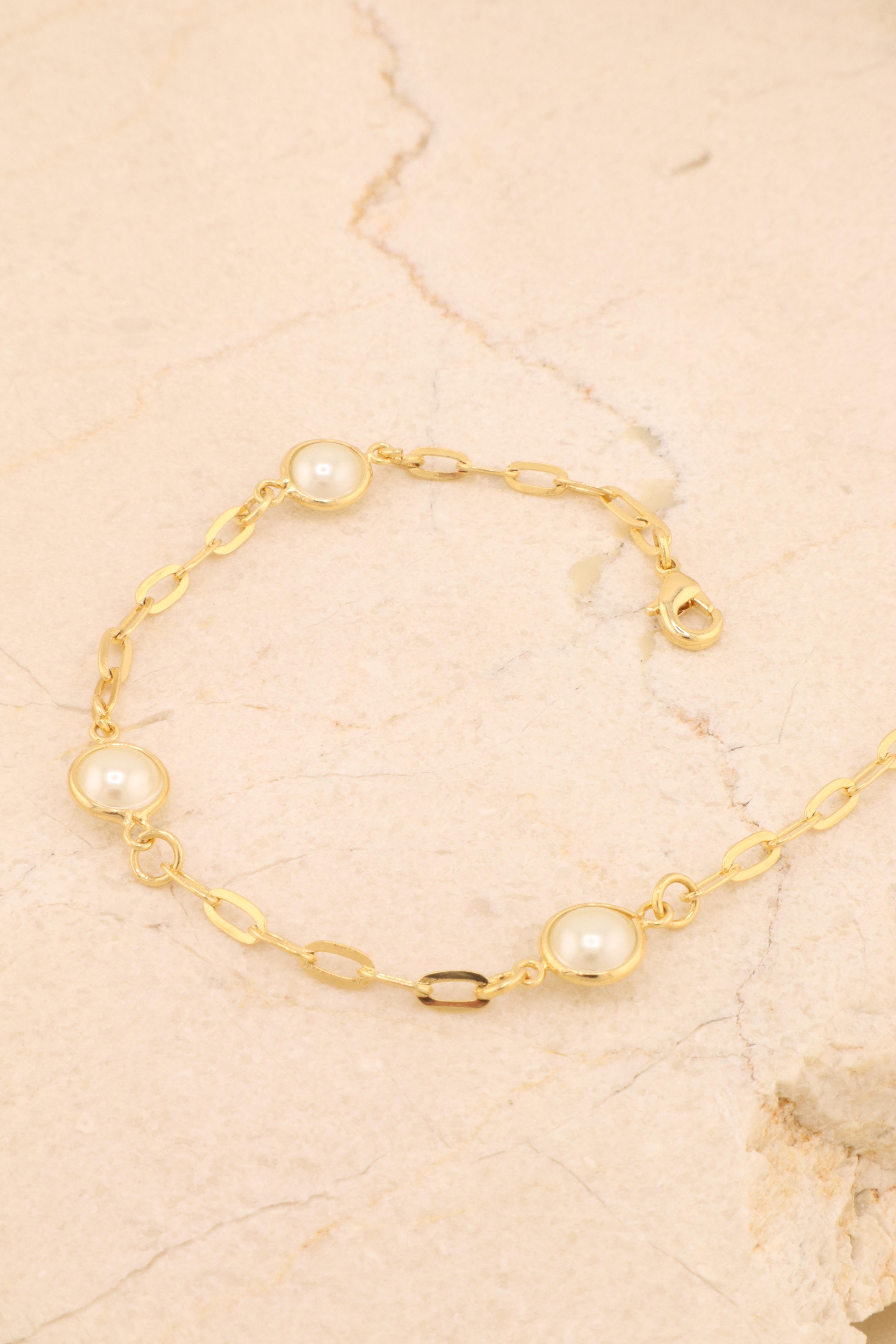 PULSEIRA ELO CARTIER 4 PÉROLAS