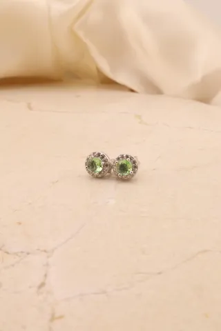 BRINCO RÓDIO PEDRA VERDE ÁGUA M