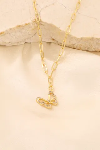 CHOCKER ELO CARTIER COM PINGENTE BORBOLETA