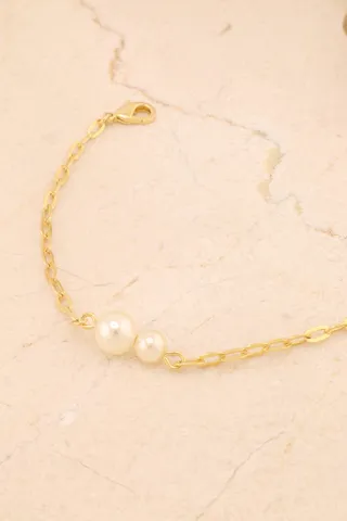 PULSEIRA ELO CARTIER E PÉROLAS