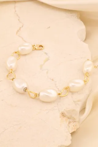 PULSEIRA ELOS E PÉROLAS TORCIDOS