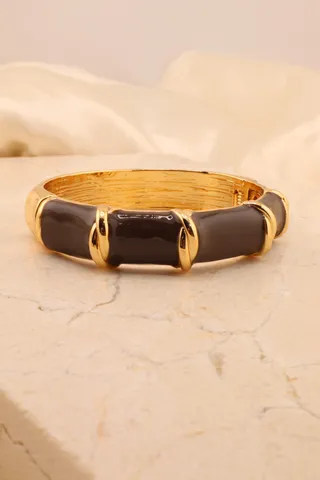 BRACELETE RESINADO MARROM