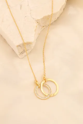 COLAR 2 CÍRCULOS 01 LISO E 1 ZIRC