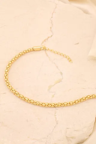 PULSEIRA ELO MILHO FECHO CRAVEJADO